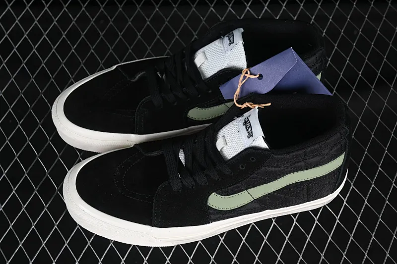 All categories Vans Vans series Vans Mid Vans China Vans Premium Sk8-Mid Vans official retro casual mid-top skateboard shoes VN000CQQBLK